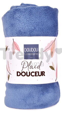 Deka pre bábätko Blue Jean Blanket Doudou et Compagnie modrá 100*70 cm od 0 mes DC4574