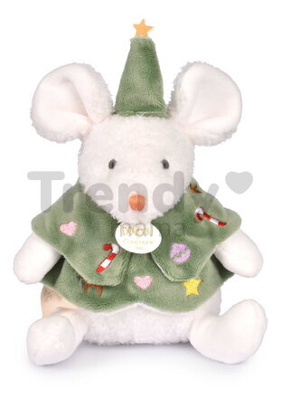 Plyšová myška s vianočným motívom Les Souris de Noel Doudou et Compagnie rôzne farby 15 cm od 0 mes