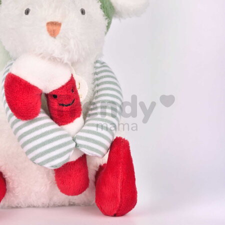 Plyšová myška s vianočným motívom Les Souris de Noel Doudou et Compagnie rôzne farby 15 cm od 0 mes