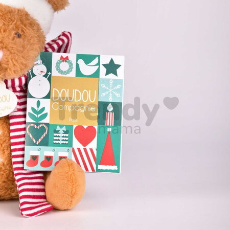 Plyšová myška s vianočným motívom Les Souris de Noel Doudou et Compagnie rôzne farby 15 cm od 0 mes