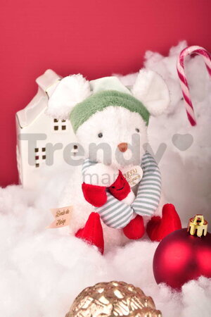 Plyšová myška s vianočným motívom Les Souris de Noel Doudou et Compagnie rôzne farby 15 cm od 0 mes