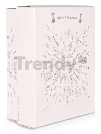 Plyšový medvedík Doudou 25 Years Musical Night Light Star Projector White Doudou et Compagnie so svetlom hudbou a bielym šumom biely 19 cm od 0 mes