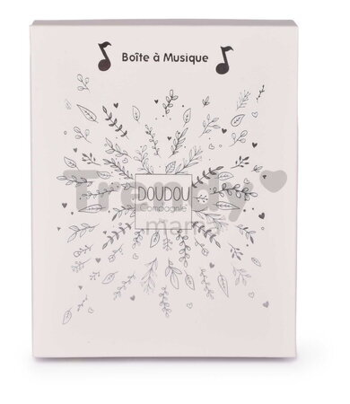 Plyšový medvedík Doudou 25 Years Musical Night Light Star Projector Grey Doudou et Compagnie so svetlom hudbou a bielym šumom sivý 19 cm od 0 mes