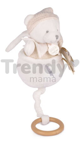 Plyšový medvedík s melódiou Doudou 25 Years Music Box Beige Doudou et Compagnie narodeninová edícia béžový 20 cm od 0 mes