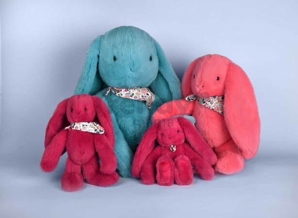Plyšový zajac Bunny Turquoise Doudou et Compagnie modrý 50 cm od 0 mes DC4598