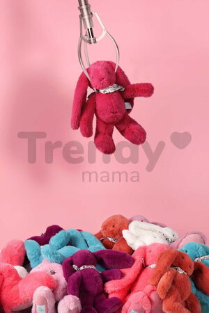 Plyšový zajačik Bunny Fleurette Fuchsia Doudou et Compagnie ružový 35 cm od 0 mes DC4594