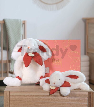 Plyšový zajačik na maznanie Bunny Bonbon Terracotta Plush Doudou et Compagnie oranžový 20 cm od 0 mes DC4664
