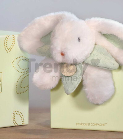Plyšový zajačik na maznanie Bunny Bonbon Dusty Blue Plush Doudou et Compagnie modrý 20 cm od 0 mes DC4665