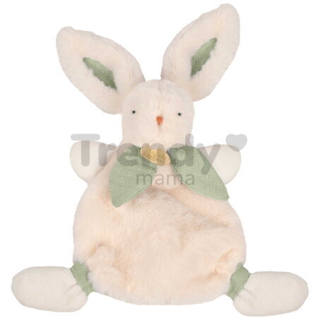 Plyšový zajačik na maznanie Bunny Bonbon Sage Green Doudou et Compagnie zelený 25 cm od 0 mes DC4666