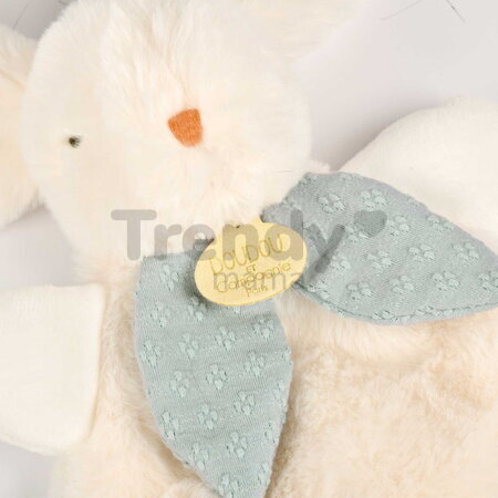 Plyšový zajačik na maznanie Bunny Bonbon Dusty Blue Doudou et Compagnie modrý 25 cm od 0 mes DC4668