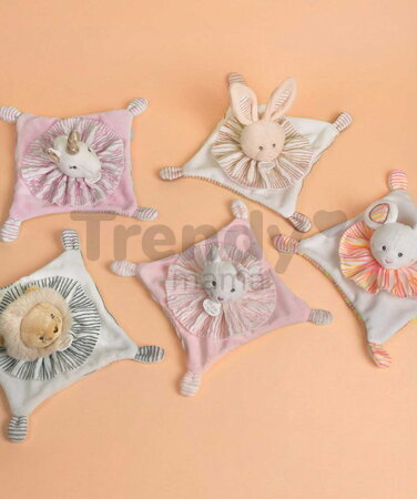 Plyšová myška na maznanie Mouse Les Chouchoux Doudou et Compagnie v darčekovom balení oranžová 20 cm od 0 mes DC4675