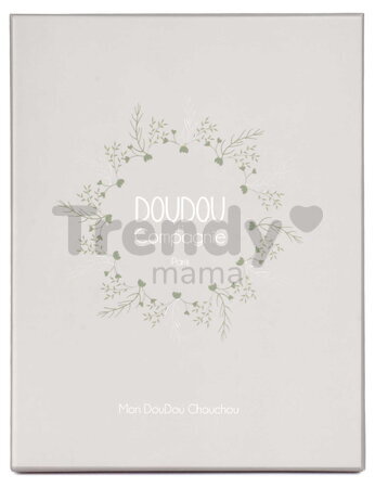 Plyšový zajačik na maznanie Bunny Les Chouchoux Doudou et Compagnie v darčekovom balení béžový 20 cm od 0 mes DC4676