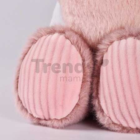 Plyšový medvedík so srdiečkom Heart Bear Unicef Doudou et Compagnie v darčekovom balení ružový 24 cm od 0 mes DC4680