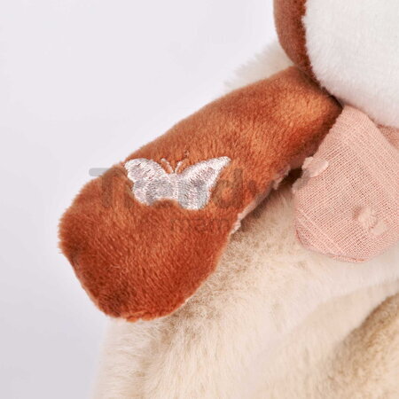 Plyšová líštička s hrkálkou Mina Rattle Doudou et Compagnie v darčekovom balení oranžová 18 cm od 0 mes DC4687