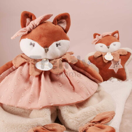 Plyšová líštička s melódiou Mina Music Box Doudou et Compagnie v darčekovom balení oranžová 16 cm od 0 mes DC4689
