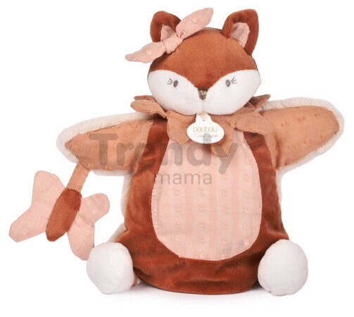 Plyšová líštička na bábkové divadlo Mina Fox Puppet Doudou et Compagnie 25 cm od 0 mes DC4690
