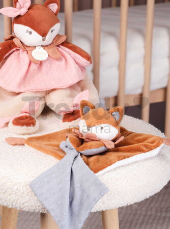 Plyšová líštička na maznanie Mina Doudou et Compagnie v darčekovom balení oranžová 29 cm od 0 mes DC4688