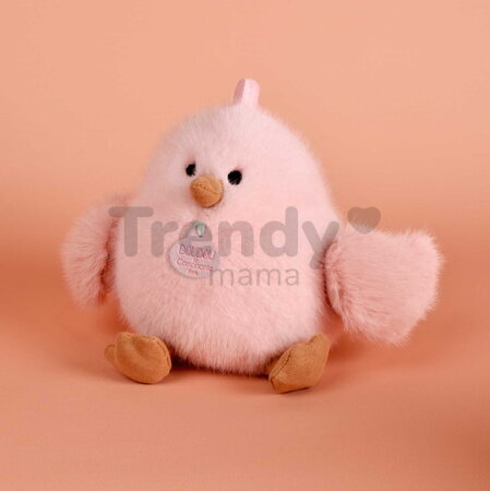 Plyšový vtáčik Pink Chick Soft Toy Les Piou Doudou et Compagnie ružový 15 cm od 0 mes DC4700