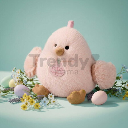Plyšový vtáčik Pink Chick Soft Toy Les Piou Doudou et Compagnie ružový 15 cm od 0 mes DC4700