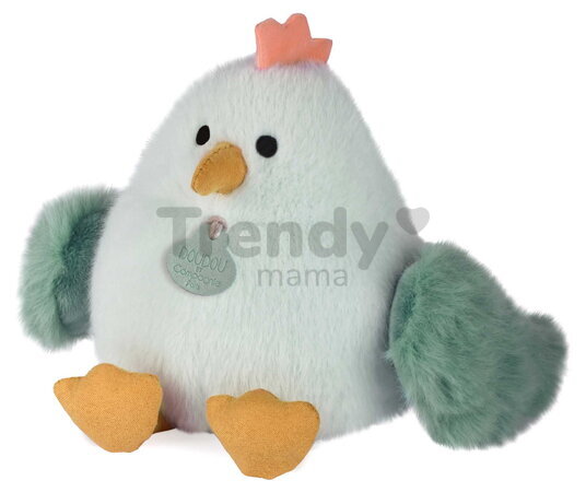 Plyšový vtáčik Almond Chick Soft Toy Les Piou Doudou et Compagnie zelený 15 cm od 0 mes DC4701