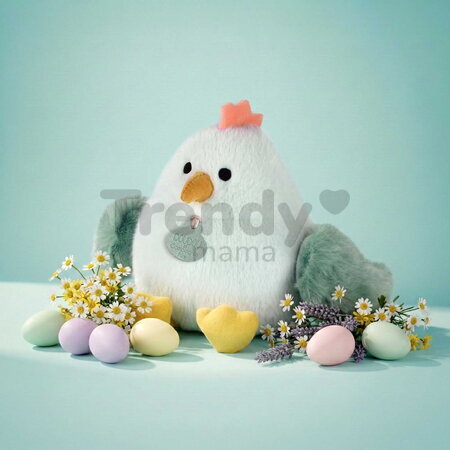 Plyšový vtáčik Almond Chick Soft Toy Les Piou Doudou et Compagnie zelený 15 cm od 0 mes DC4701
