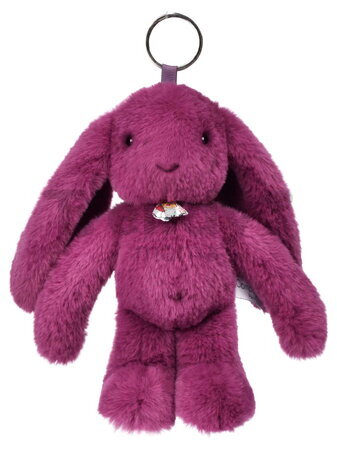Plyšový zajačik prívesok na kľúče Bunny Keyring Plum Doudou et Compagnie fialový 18 cm od 24 mes DC4703