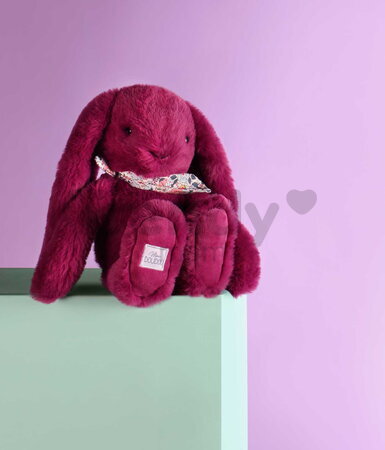 Plyšový zajačik Bunny Plum Doudou et Compagnie fialový 25 cm od 0 mes DC4704
