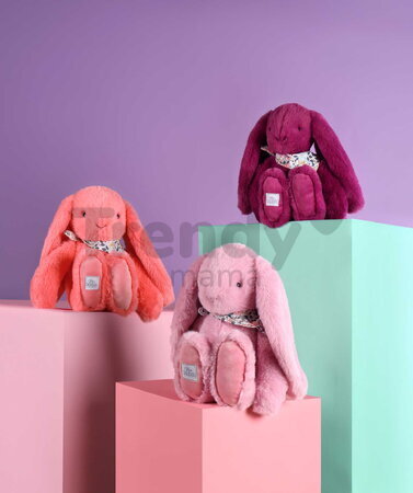 Plyšový zajačik Bunny Plum Doudou et Compagnie fialový 25 cm od 0 mes DC4704