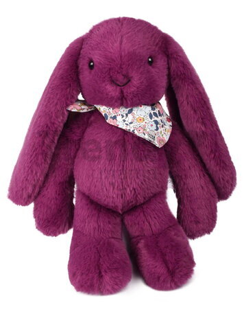 Plyšový zajačik Bunny Plum Doudou et Compagnie fialový 35 cm od 0 mes DC4705
