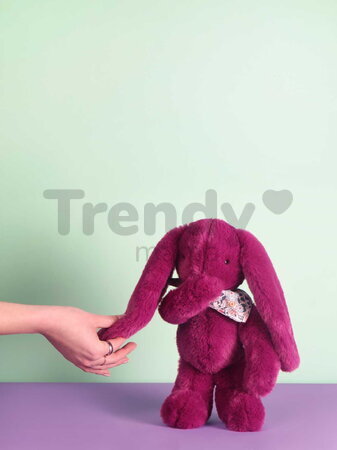 Plyšový zajačik Bunny Plum Doudou et Compagnie fialový 35 cm od 0 mes DC4705