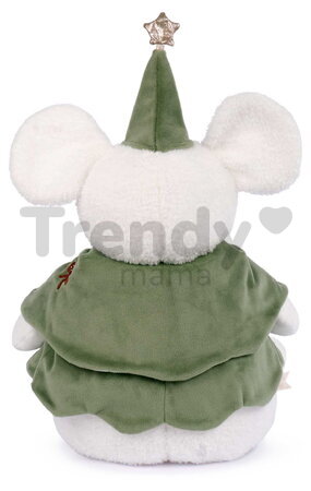 Plyšová myška Christmas Mouse Doudou et Compagnie vianočná kolekcia zelená 40 cm od 0 mes DC4738