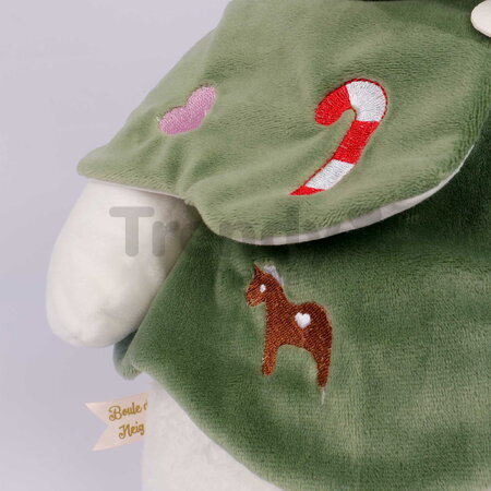 Plyšová myška Christmas Mouse Doudou et Compagnie vianočná kolekcia zelená 40 cm od 0 mes DC4738