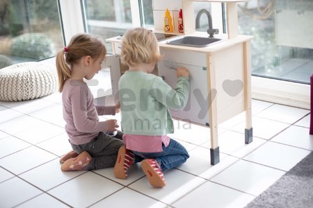 Drevená kuchynka elektronická Play Kitchen Eichhorn varná doska so svetlom