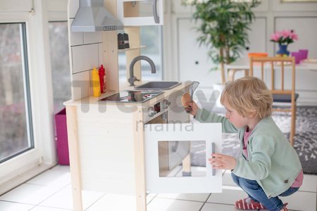 Drevená kuchynka elektronická Play Kitchen Eichhorn varná doska so svetlom