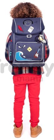 Školský batoh veľký Ergomaxx Mr. Gadget Jeune Premier ergonomický luxusné prevedenie 39*26 cm