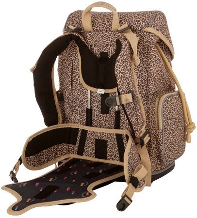 Školský batoh veľký Ergomaxx Leopard Cherry Jeune Premier ergonomický luxusné prevedenie 39*26 cm