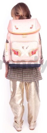 Školský batoh veľký Ergomaxx Pearly Swans Jeune Premier ergonomický luxusné prevedenie 39*26 cm