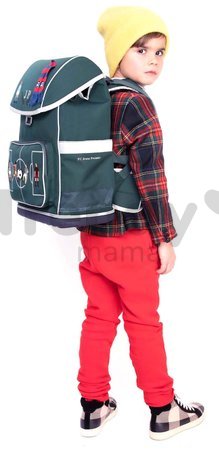 Školský batoh veľký Ergomaxx FC Jeune Premier ergonomický luxusné prevedenie 39*26 cm