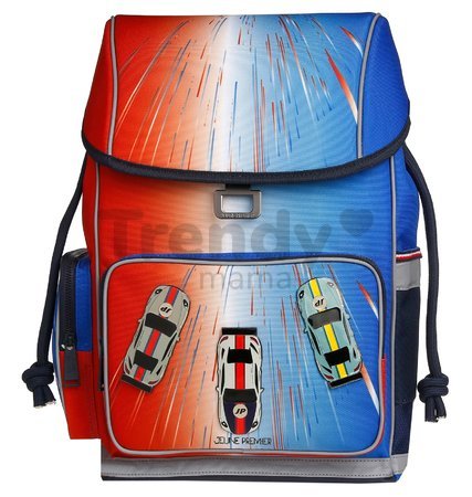 Školský batoh veľký Ergomaxx Racing Club Jeune Premier ergonomický luxusné prevedenie 39*26 cm