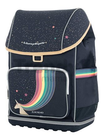 Ghiozdan școlar mare Ergomaxx Unicorn Gold Jeune Premier design ergonomic de lux 39*26 cm