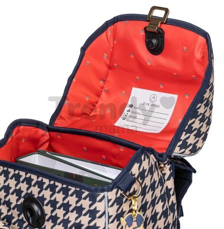 Školský batoh veľký Ergomaxx Houndstooth Horse Jeune Premier ergonomický luxusné prevedenie 41*27 cm