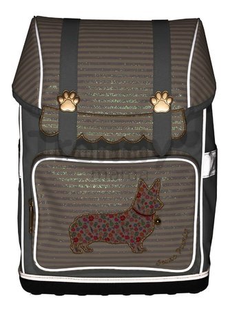 Školský batoh veľký Ergomaxx Liberty Corgi Jeune Premier ergonomický luxusné prevedenie 41*27 cm