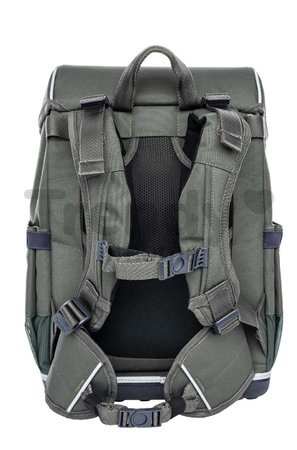 Ghiozdan școlar mare Ergomaxx Big Five Khaki Jeune Premier design ergonomic de lux 39*26 cm