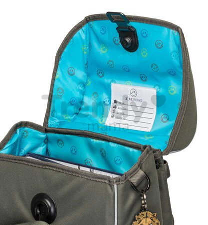 Ghiozdan școlar mare Ergomaxx Big Five Khaki Jeune Premier design ergonomic de lux 39*26 cm