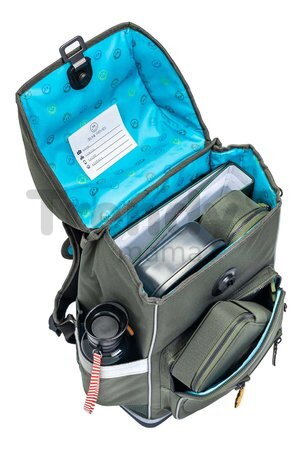 Ghiozdan școlar mare Ergomaxx Big Five Khaki Jeune Premier design ergonomic de lux 39*26 cm