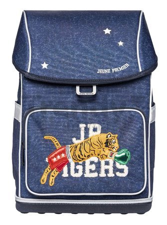 Školský batoh veľký Ergomaxx Boxing Tiger Navy Mélange Jeune Premier ergonomický luxusné prevedenie 41*27 cm