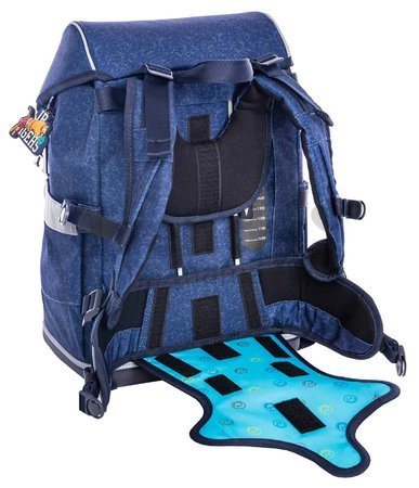 Školský batoh veľký Ergomaxx Boxing Tiger Navy Mélange Jeune Premier ergonomický luxusné prevedenie 41*27 cm