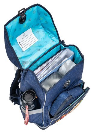 Školský batoh veľký Ergomaxx Boxing Tiger Navy Mélange Jeune Premier ergonomický luxusné prevedenie 41*27 cm