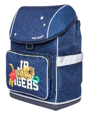 Školský batoh veľký Ergomaxx Boxing Tiger Navy Mélange Jeune Premier ergonomický luxusné prevedenie 41*27 cm