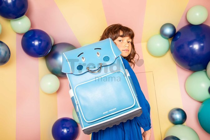 Školský batoh veľký Ergomaxx BFF Blue Jeune Premier ergonomický luxusné prevedenie 41*27 cm